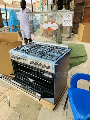 Brand New Gas Electric 4-Burner Stove Oven with Rotisserie Grill