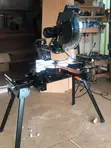 DOVAMAN 12-Inch Dual-Bevel Sliding Compound Miter Saw and Stand, 15Amp - 2