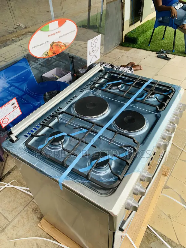 Brand New 90cm Gas Electric Range Cooker with Oven & Rotisserie - 1