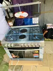 Brand New 4-Burner Gas Electric Cooker Oven (60/90cm, Silver) - 1