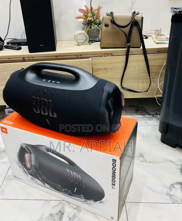 JBL Boombox 4 Portable Wireless Bluetooth Speaker (Black) - 1