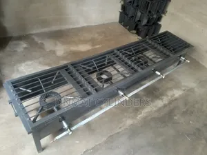 Commercial 4 Burner Gas Stove with Grill