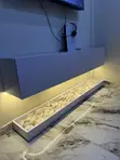 Original LED TV Stand with Modern Stones - 2