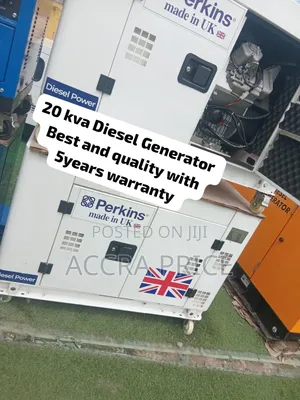 Perkins 20KVA Silent Diesel Generator - Brand New
