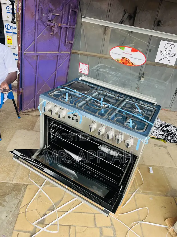 Ferre 90cm 4 Gas + 1 Electric Burner Cooker with Glass Lid - 1