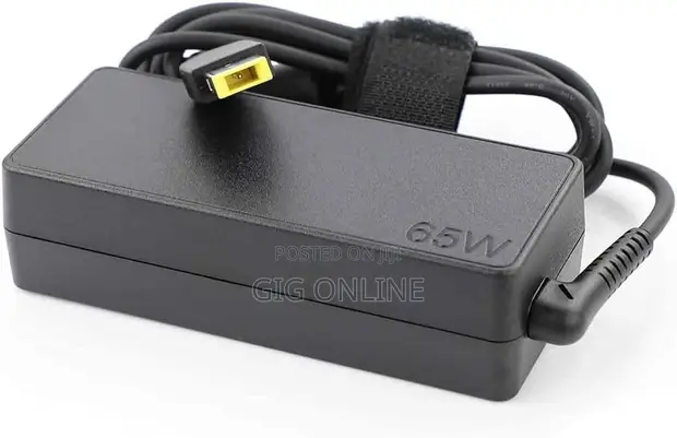 Lenovo Yellow Pin Slim Tip Laptop Charger - 1