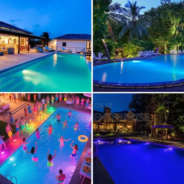Safe Voltage 12V Swimming Pool Light with Remote/Transformer - 1