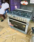 Classic Ferre 60x90cm Cooker: 4 Gas + 1 Electric Burner, Glass Lid - 2