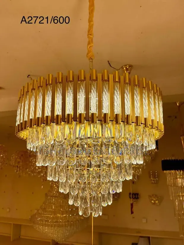 FLOSTON Modern Crystal Chandelier Ceiling Light 400mm - 1