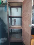 Three Shelves Wooden Showcase - 4