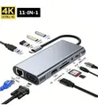 11-in-1 USB-C Hub with HDMI, VGA, Ethernet, PD Charging - 2