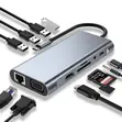 11-in-1 USB-C Hub with HDMI, VGA, Ethernet, PD Charging - 3