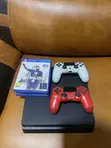 PS4 Slim Console with 3 Games & 2 Controllers - 2