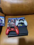 PS4 Slim Console with 3 Games & 2 Controllers - 3