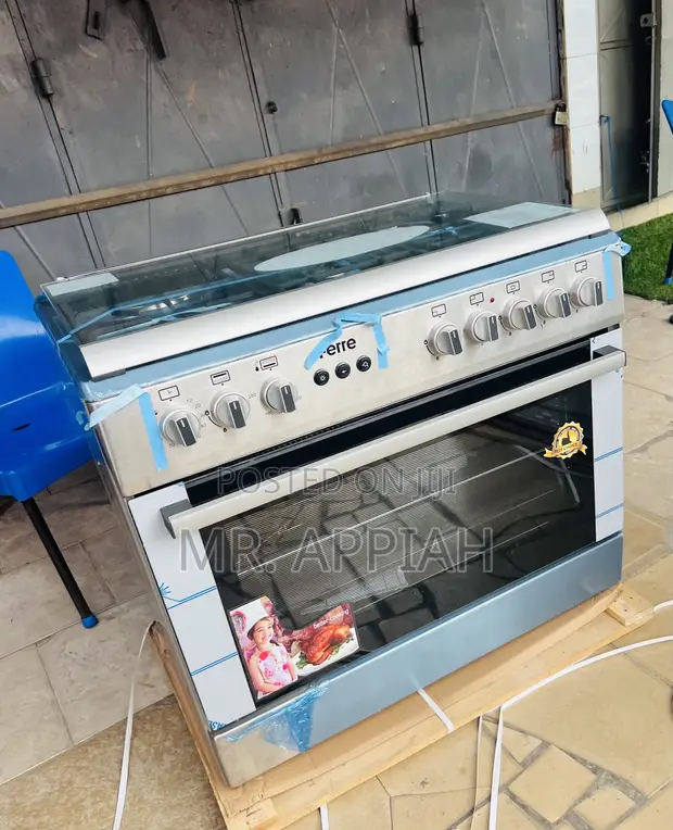 Ferre 60x90cm 4 Gas + 2 Electric Cooker with Rotisserie - Gray - 1