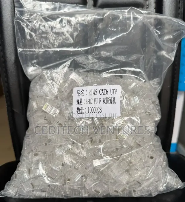 RJ45 Pass Through Connectors (1000pcs) - 1