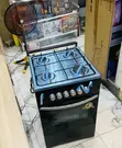 Secure Good Black 50x50cm 4-Gas Burner Oven Cooker with Glass Lid - 2