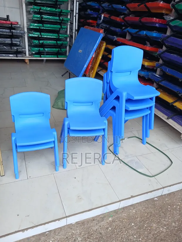 Royal Comfort Blue Plastic School Chair - 1