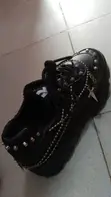 Black High Top Sneakers - Size 39 - 1