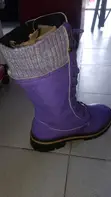 Purple High Top Boots - Size 39 - 1