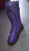 Purple High Top Boots - Size 39 - 2
