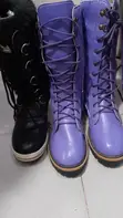 Purple High Top Boots - Size 39 - 4