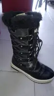 Black High Top Boots Size 39 - 1