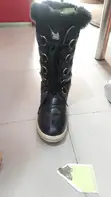 Black High Top Boots Size 39 - 2