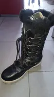 Black High Top Boots Size 39 - 3