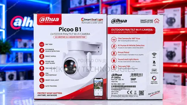 Dahua P5b-Pv 5MP Outdoor Wi-Fi PT Camera - 1