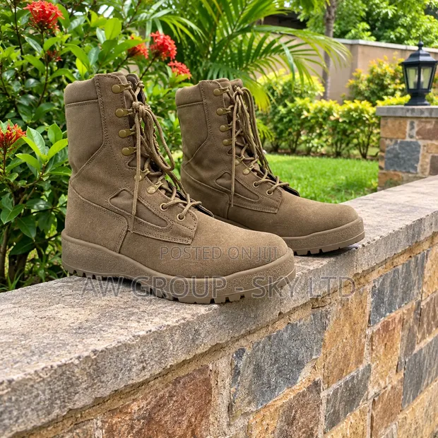 Marine Tactical Combat Boots - Khaki - 1