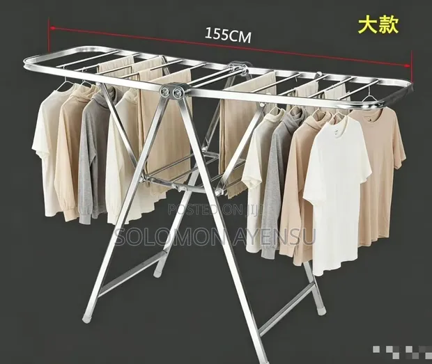 Heavy Stainless Steel Clothes Drying Rack - 1