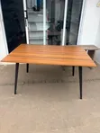 Wood and Metal Dining Table - 1