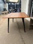 Wood and Metal Dining Table - 4