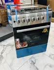 Super Adorable Ferre 60x60cm Glass Lid 4 Gas Cooker (Gray) - 2