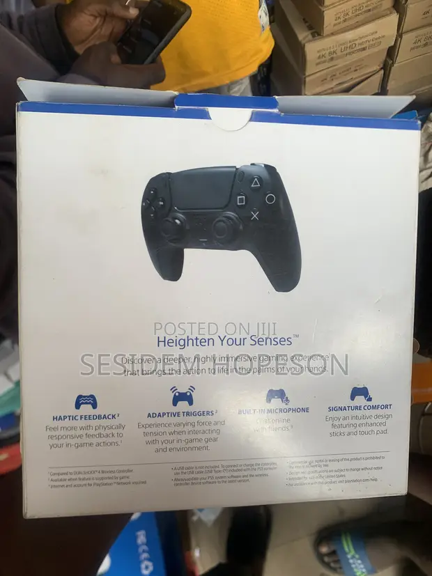 PS5 DualSense Wireless Controller - Midnight Black - 1