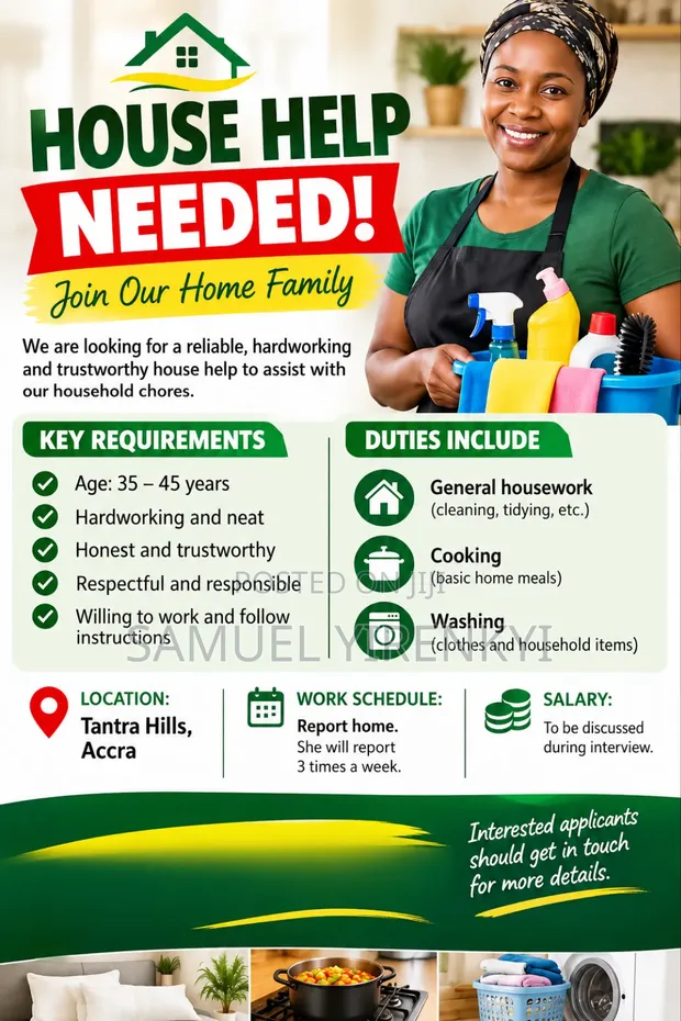 House Help - Part-time - 1