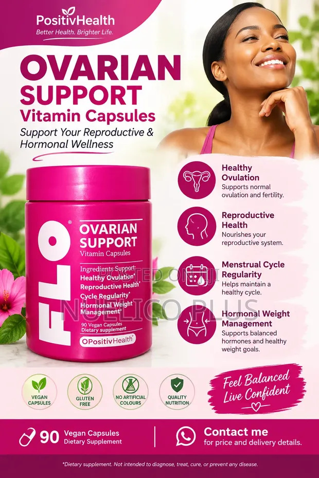 PositivHealth Ovarian Support Vitamin Capsules - 90 Vegan Capsules - 1