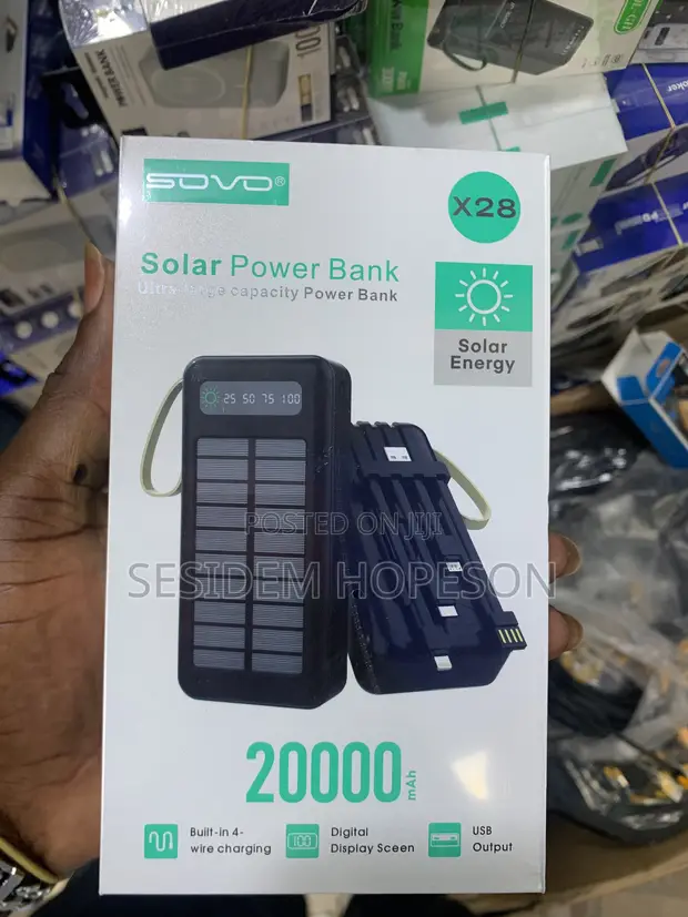 SOVO X28 Solar Power Bank - 1