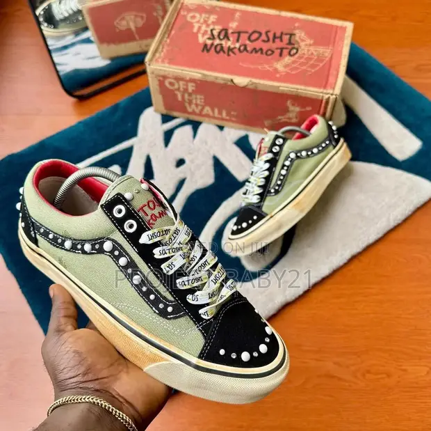 Vans Old Skool x Satoshi Nakamoto "Army Green" Sneakers - 1