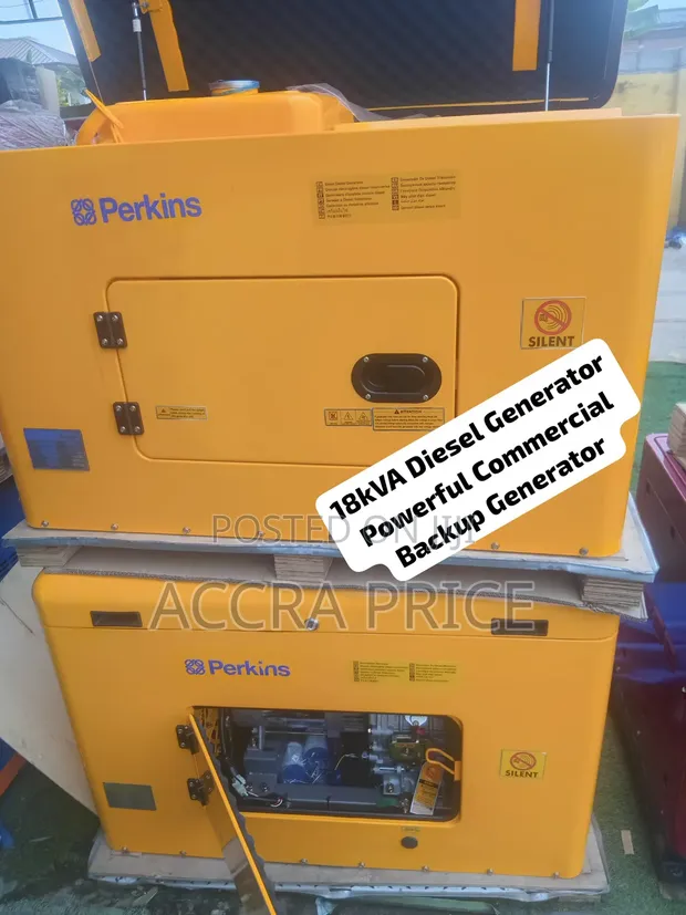 18kVA Perkins Silent Diesel Generator - Brand New - 1