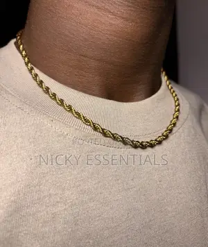 Rope Chain Necklace - Stainless Steel