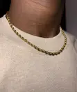 Rope Chain Necklace - Stainless Steel - 1