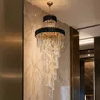 Villa 700mmx2100mm 10-Layer Crystal Chandelier Light - 3