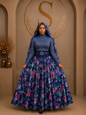 Maxi Top and Skirt with Scarf