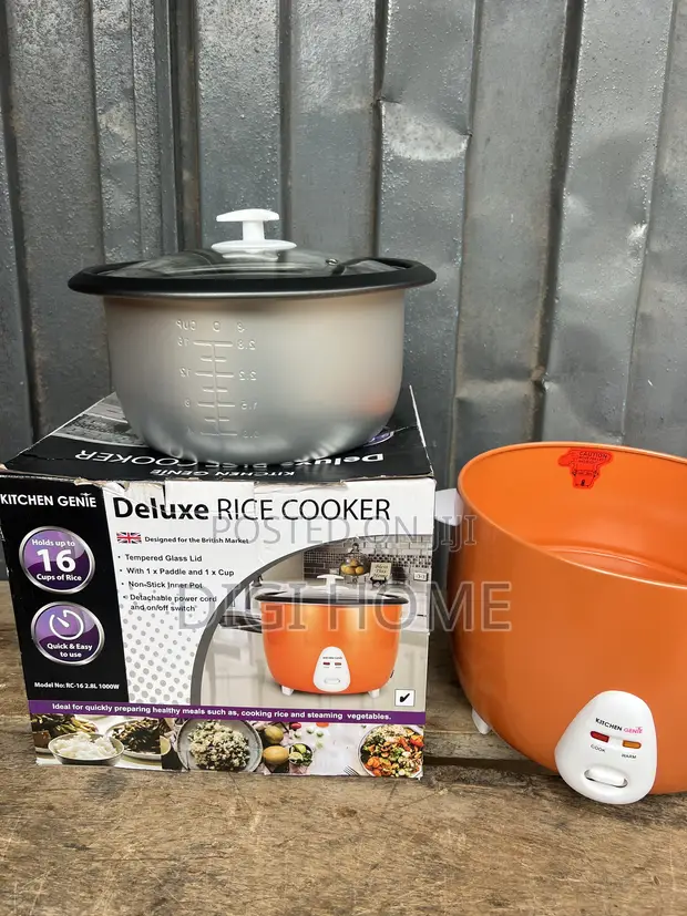Kitchen Genie Deluxe Rice Cooker 16 Cups - 1000W - 1