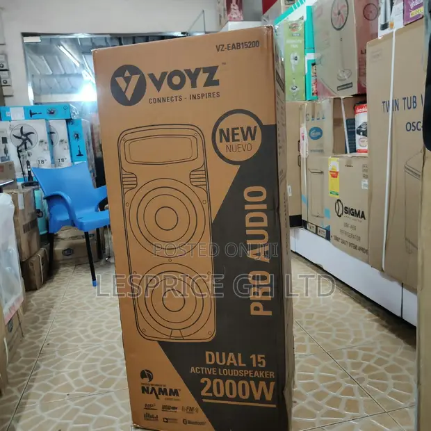 Voyz 2000W Bluetooth Portable Speaker with Tripod & Mic - 1