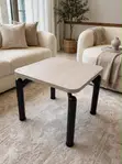 Small White Wood Side Table - 1