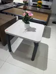 Small White Wood Side Table - 2