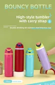 Stainless Steel Insulated Bottle with Straw - 1